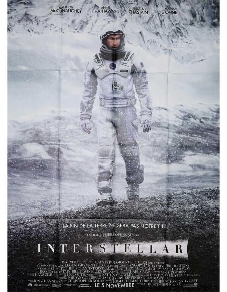 Interstellar — affiche originale française 120x160 cm...