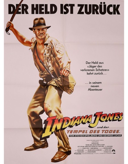 Indiana Jones et le temple maudit - 70x100 cm - pliée