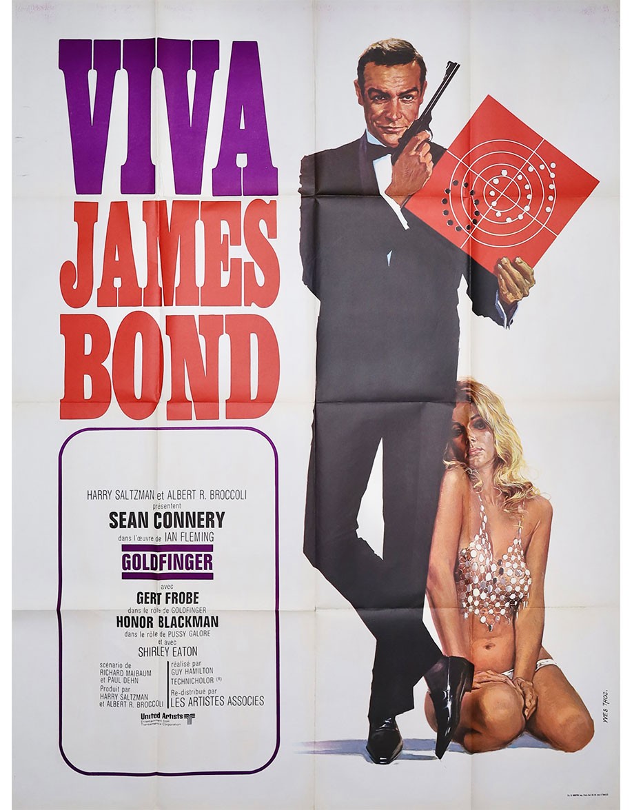 Goldfinger — affiche originale française...