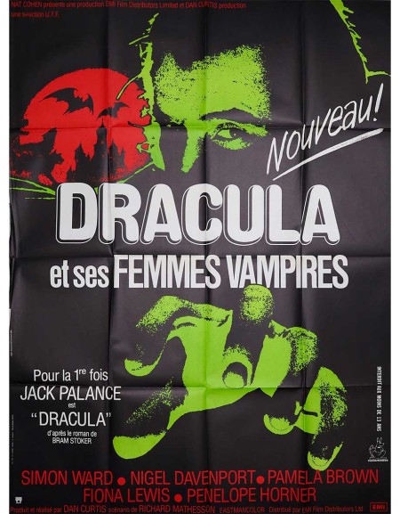Dracula et ses femmes vampires - 120x160 cm - pliée