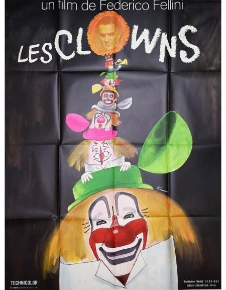 Les clowns - 120x160 cm - pliée