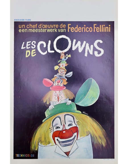 Les clowns - 35x55 cm - roulée