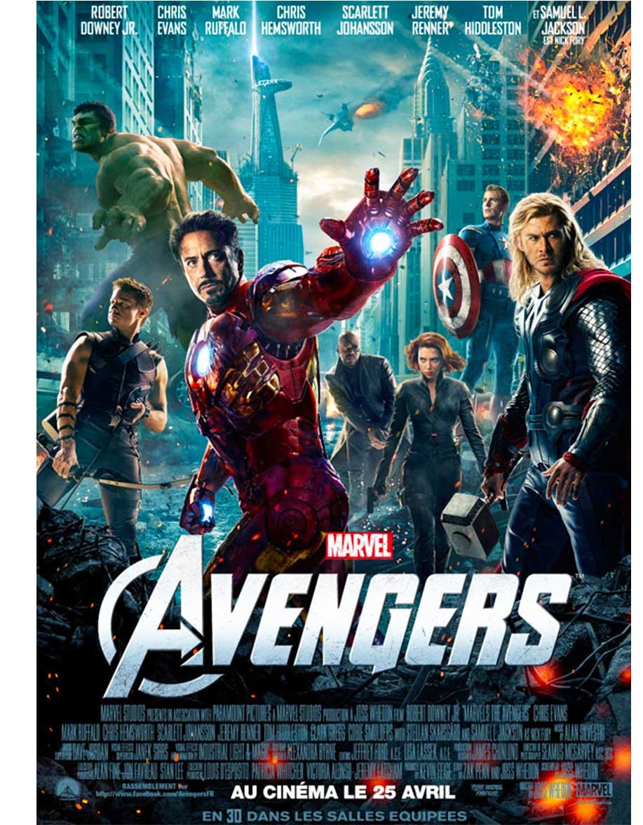 Avengers - 40x53 cm - roulée