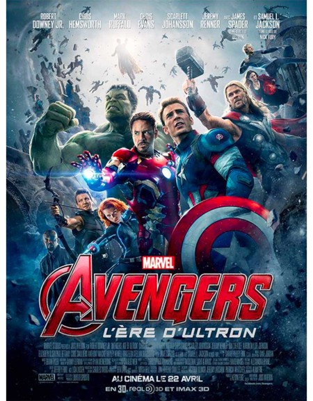 Avengers : L'Ère d'Ultron — affiche originale française...