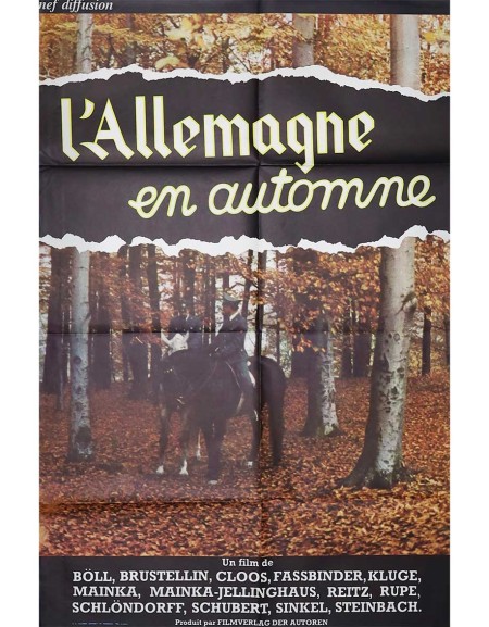 L'Allemagne en automne - 80x120 cm - pliée