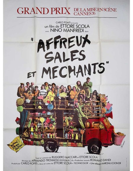 Affreux, sales et méchants - 120x160 cm - pliée