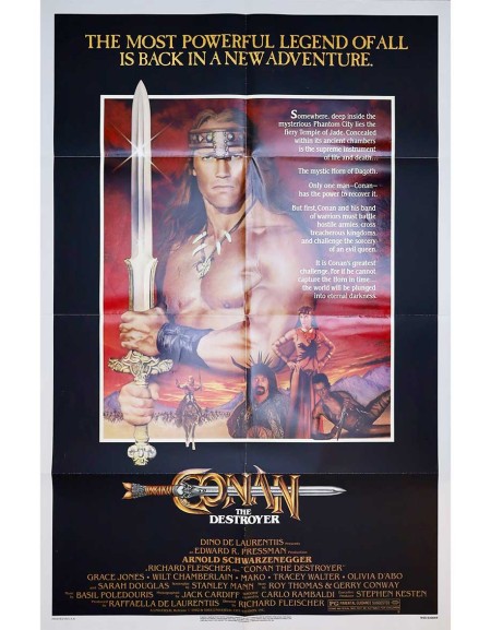 Conan le destructeur - 69x104 cm - pliée