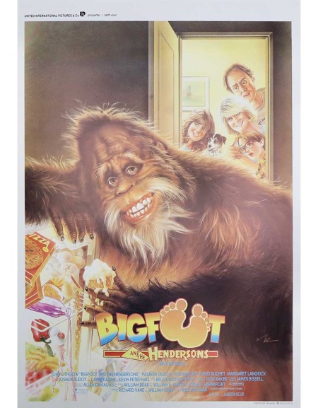 Big foot et les Henderson - 35x55 cm - roulée