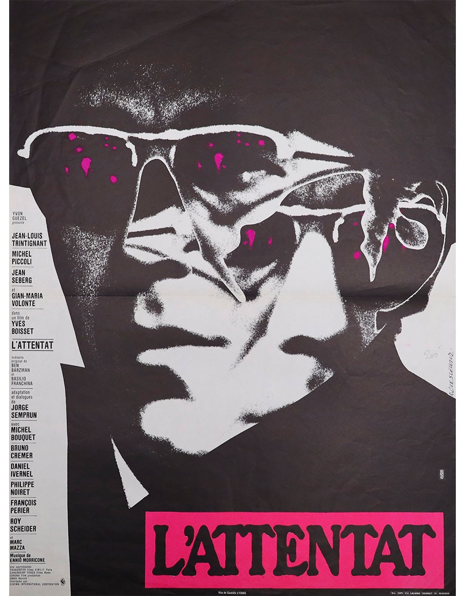 L'Attentat — affiche originale française 40x53...