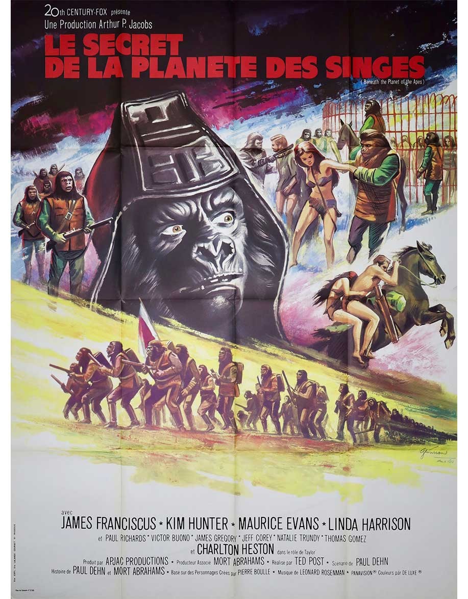 Le secret de la planète des singes - 120x160 cm...