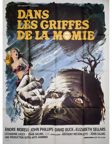 Dans les griffes de la momie — affiche originale...