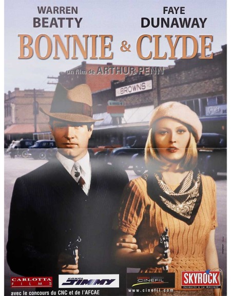 Bonnie et Clyde - 40x53 cm - pliée