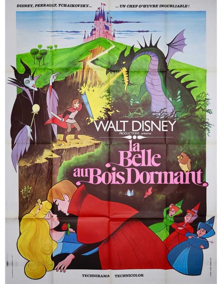 La belle au bois dormant - 120x160 cm - pliée