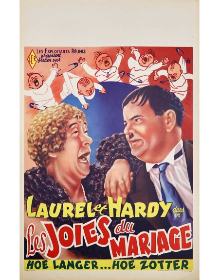 Les Joies du mariage — affiche originale belge 35x55 cm...