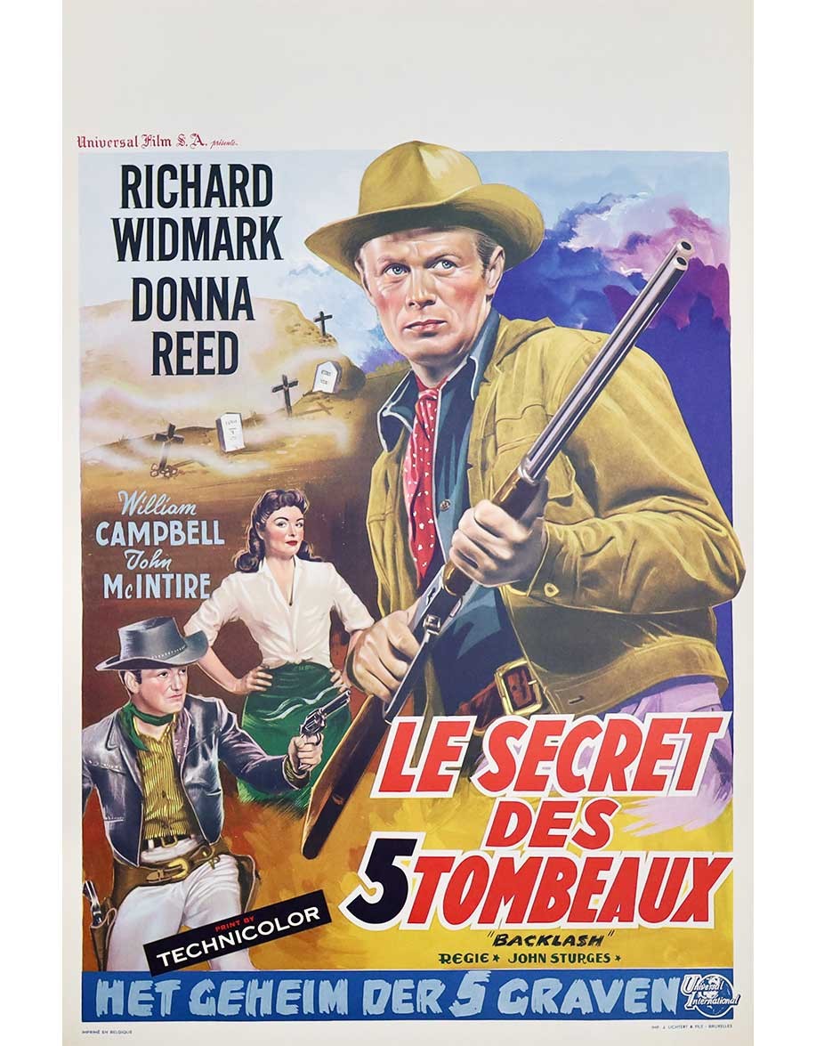 Le Secret des 5 Tombeaux — affiche originale...