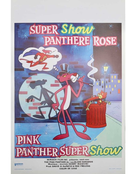 Super show panthère rose - 35x55 cm - roulée