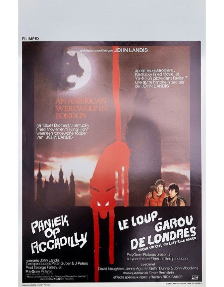 Le loup-garou de Londres - 35x55 cm - roulée