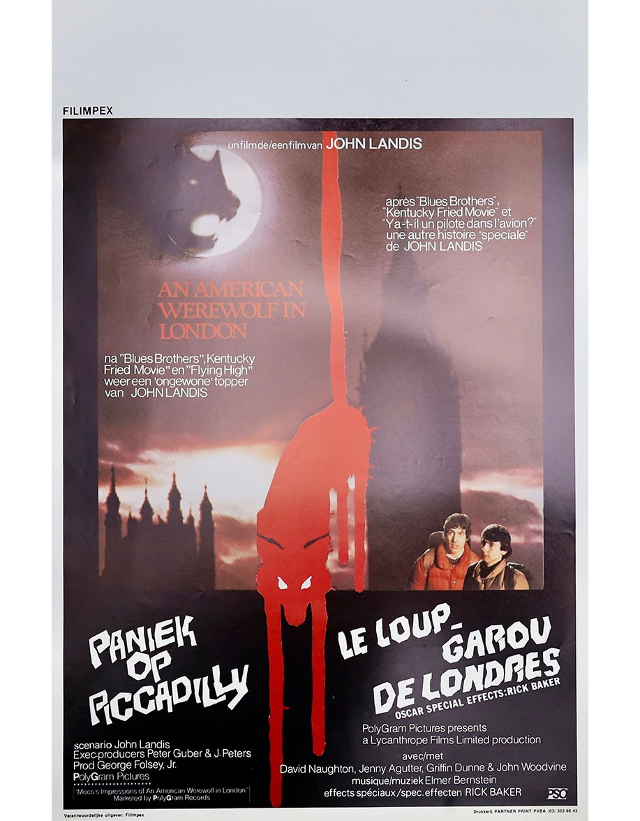 Le loup-garou de Londres - 35x55 cm - roulée