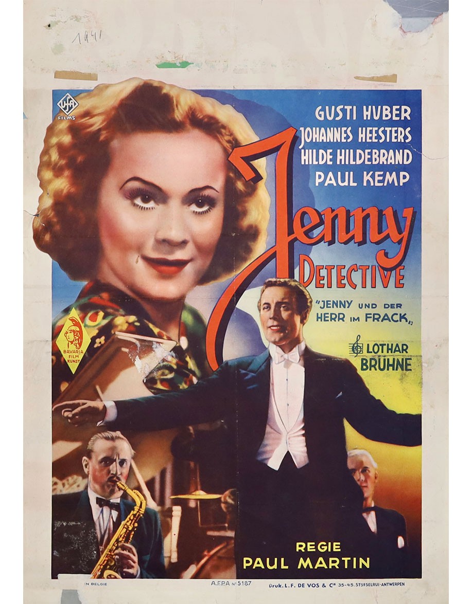 Jenny détective — affiche originale belge 35x55...