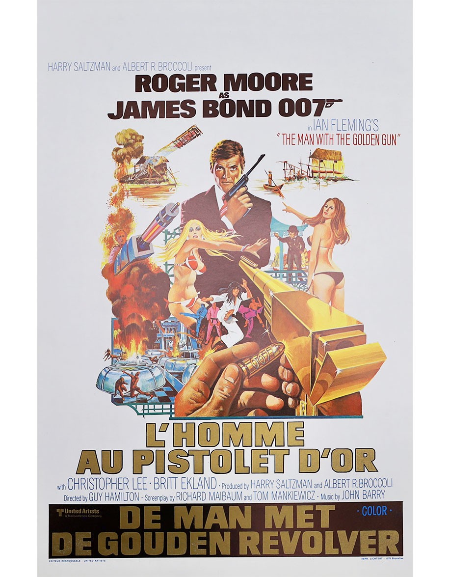 L'Homme au pistolet d'or — affiche originale...