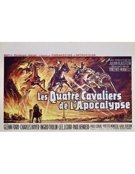Les quatre cavaliers de l'apocalypse - 55x35 cm - roulée