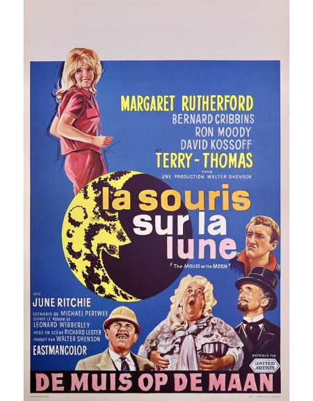 La souris sur la lune - 35x55 cm - roulée