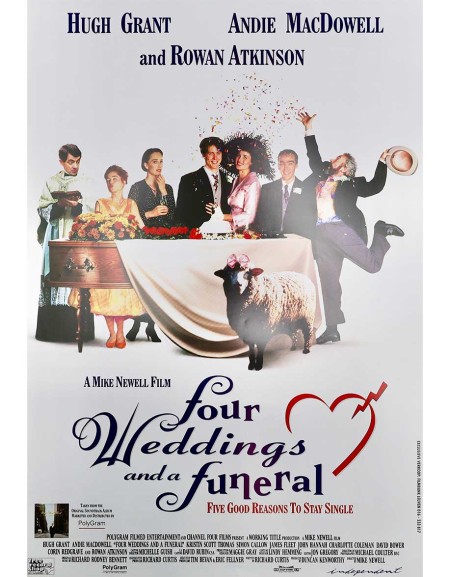 Quatre mariages et un enterrement - 40x60 cm - roulée