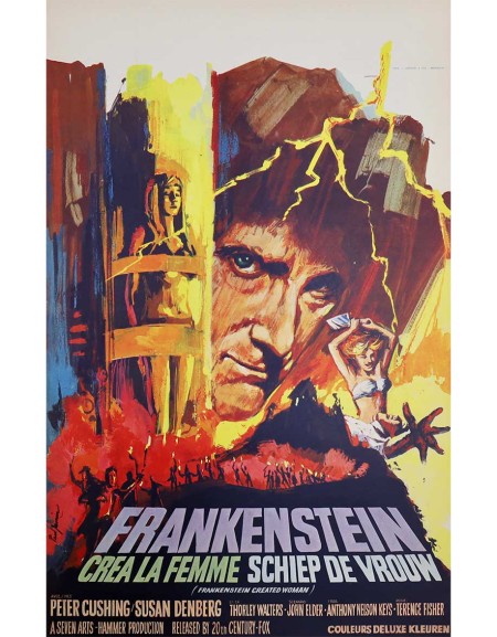 Frankenstein créa la femme — affiche originale belge...
