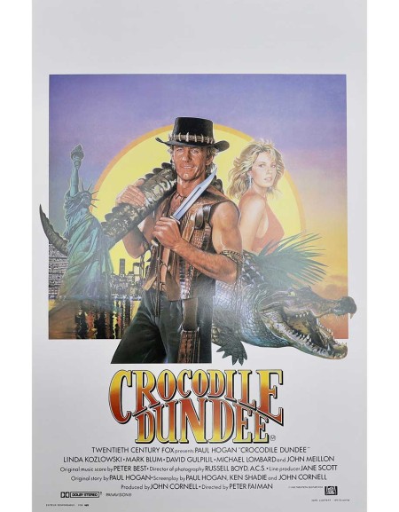 Crocodile dundee - 35x55 cm - roulée