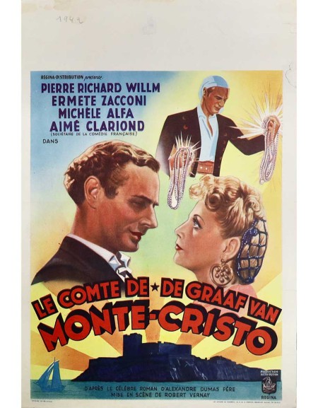 le conte de Monte-Cristo - 30x40 cm - roulée