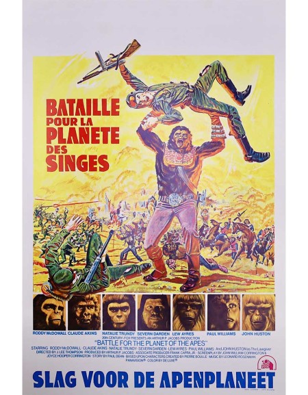 La bataille de la planète des singes - 35x55 cm - roulée