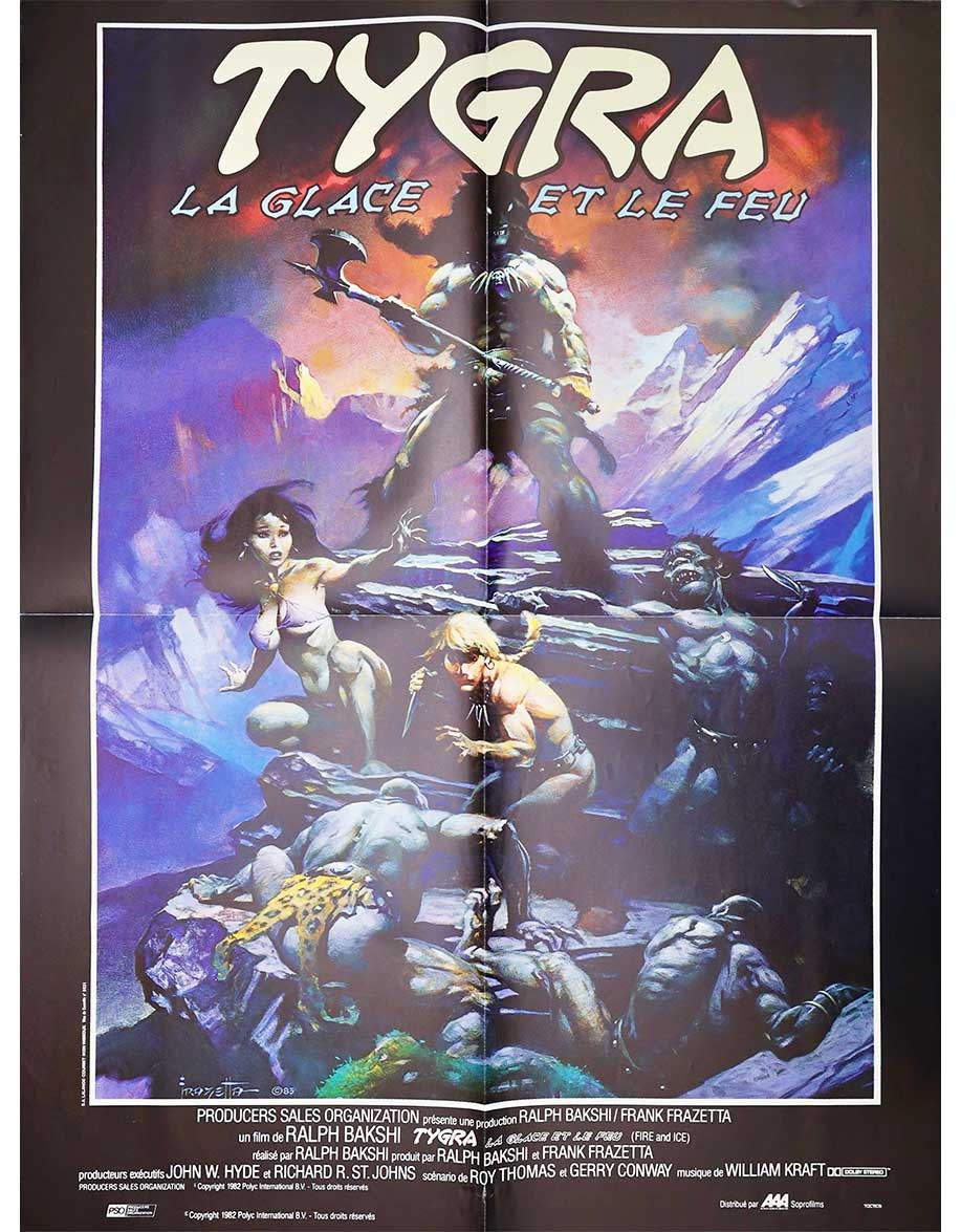 Tygra, la glace et le feu — affiche originale...