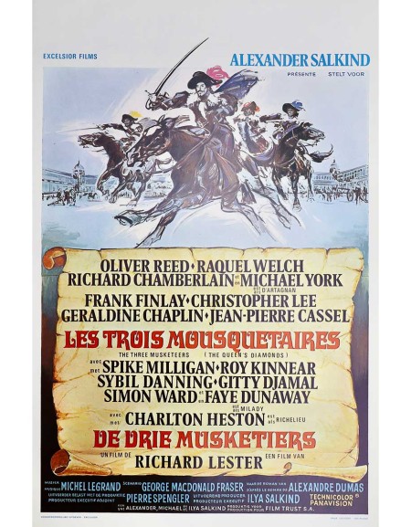 Les trois mousquetaires - 35x55 cm - roulée