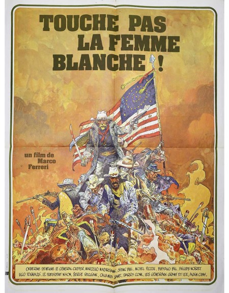 Touche pas la femme blanche ! - 60x80 cm - pliée