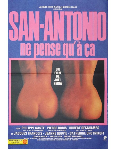 San Antonio ne pense qu'à ça - 40x53 cm - pliée