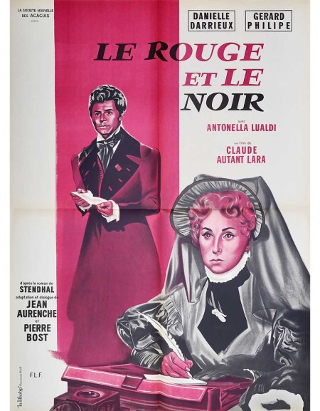 Le rouge et le noir - 60x80 cm - pliée