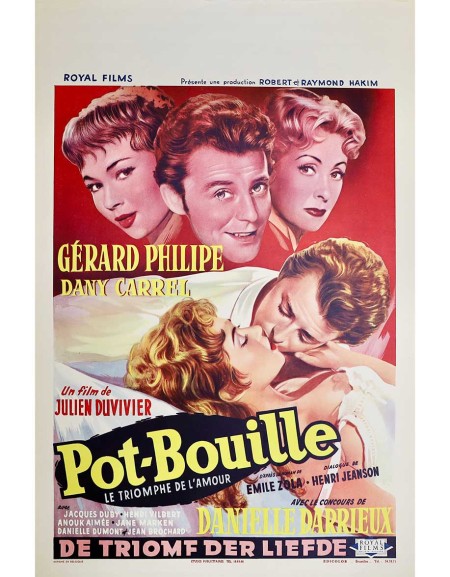 Pot-bouille — affiche originale belge 35x55 cm (1957) |...