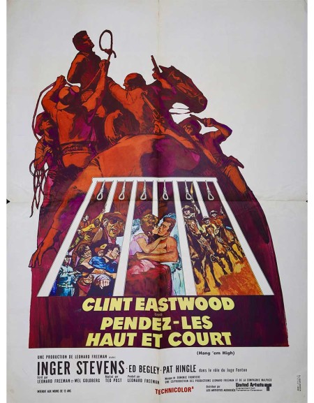 Pendez-les haut et court — affiche originale française...