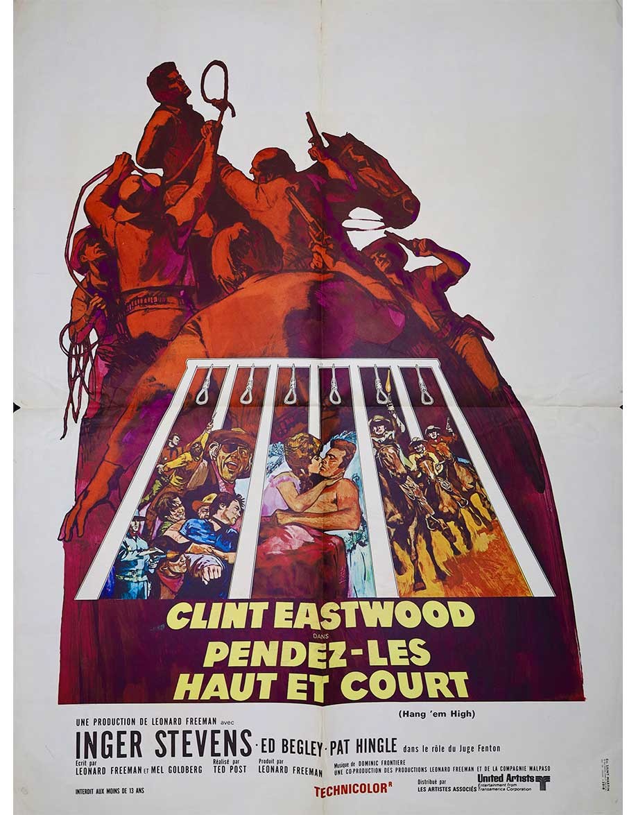 Pendez-les haut et court — affiche originale...
