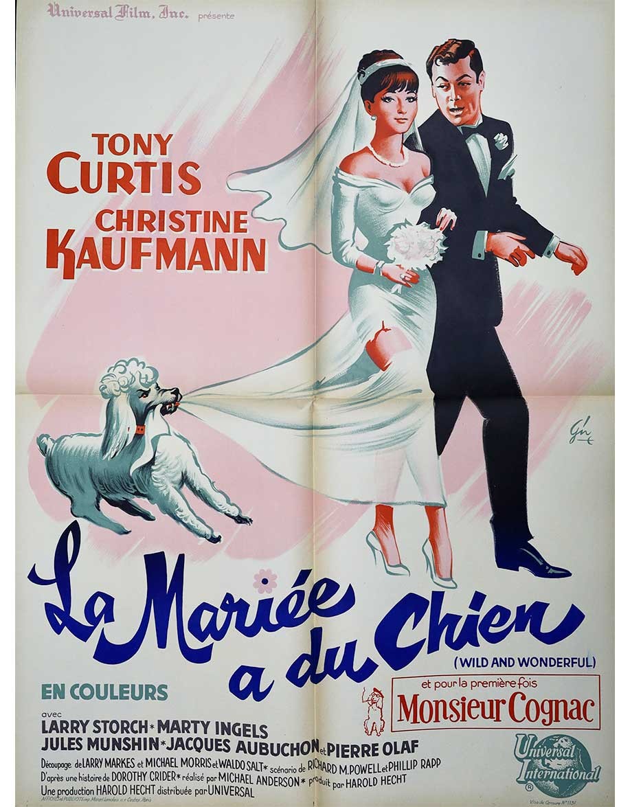 La mariée a du chien - 60x80 cm - pliée