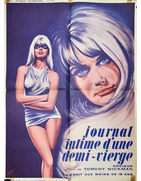 Journal intime d'une demi-vierge - 60x80 cm - pliée