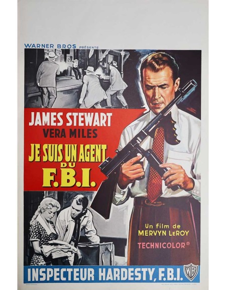 Je suis un agent du FBI — affiche originale belge 35x55...