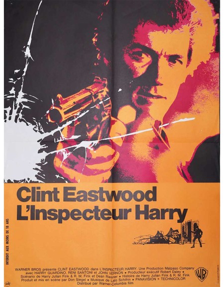 L'Inspecteur Harry — affiche originale française 60×80 cm...