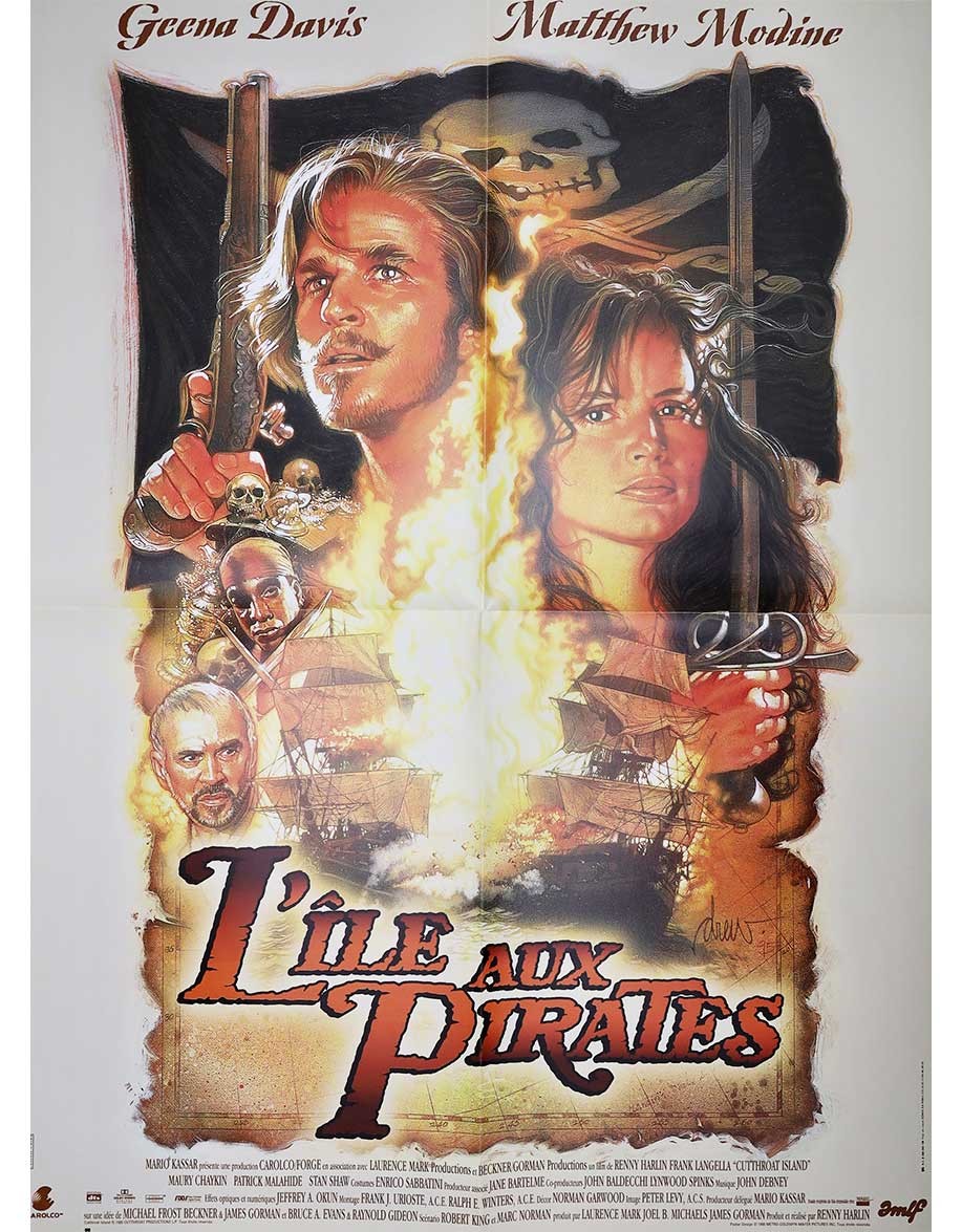 l'Ile aux pirates - 60x80 cm - pliée