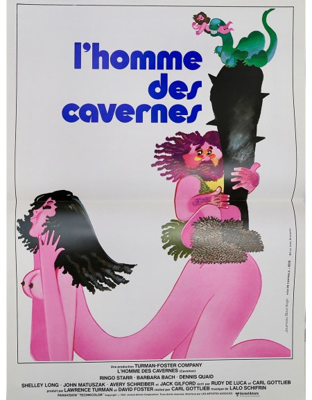 L'homme des cavernes  - 40x53 cm - pliée