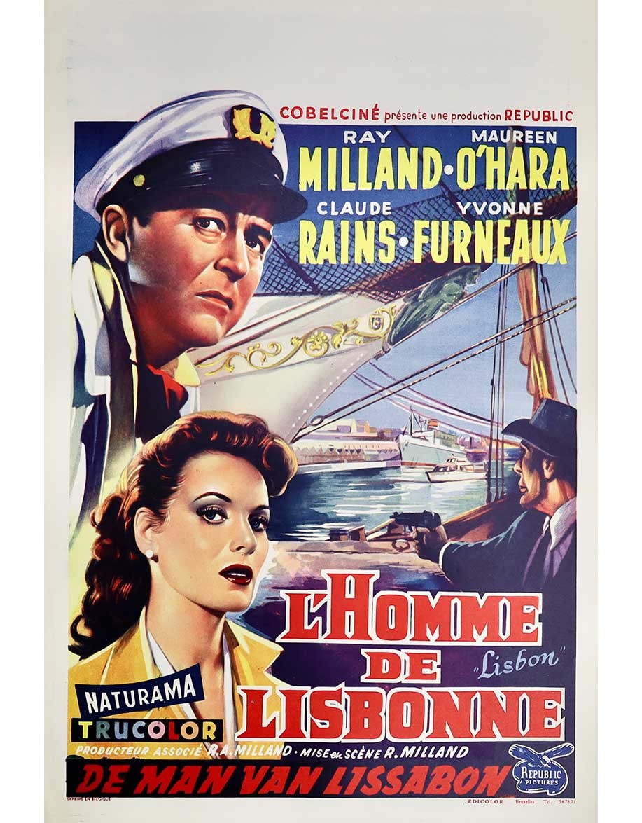 L'Homme de Lisbonne — affiche originale belge...