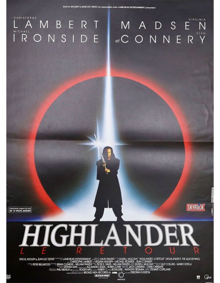 Highlander, le retour  - 40x53 cm - pliée