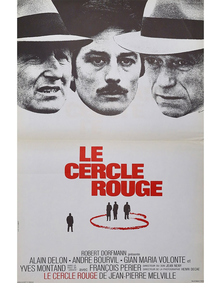 Le cercle rouge - 40x60 cm - pliée