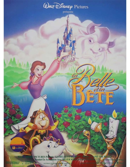 La belle et la bête - 40x53 cm - pliée