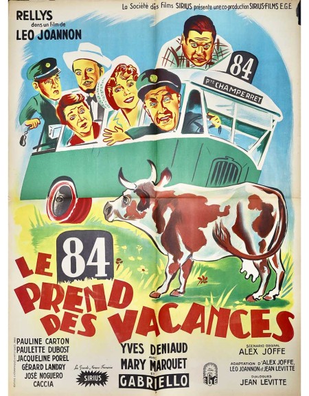Le 84 prend des vacances - 60x80 cm - pliée